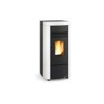 Pole  granules tanche canalisable - extraflame angela plus evo 8 kw blanc