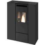 Po�le � granul�s �tanche slim canalisable - punto fuoco olivia can up 9. 9 kw noir