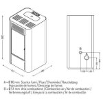 Po�le � granul�s - punto fuoco laila 12. 5 kw blanc