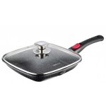 Po�le grill en granit 24cm kinghoff kh - 1510 poign�e d�tachable