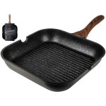 Poêle à griller en pierre gusta granito fuerte 28 cm noir / marron Poêle à griller en pierre gusta granito fuerte 28 cm noir / marron