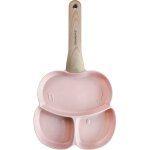 Po�le en marbre 3 en 1 pour ?ufs, cr�pes et pancakes 18 cm rose klausberg kb - 7826