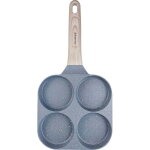 Po�le en marbre 4 en 1 pour cr�pes, ?ufs et beignets, 18 cm, gris, klausberg kb - 7822