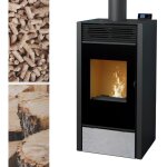 Bronpi - pole mixte bois et granuls hybrid 11 kw - plusieurs versions disponibles finition avec vision ...