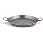 Po�le paella en acier au carbone pr�t pour l'induction avec poign�es rouges - pujadas