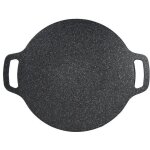 Po�le ronde en fonte antiadh�sive � double poign�e ?