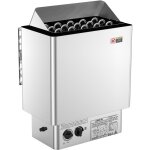 Pole de sauna lectrique 8 kw, pole intrieur / extrieur 400 v 3n, minuterie 3 h, commandes intgres ...
