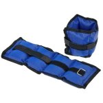 Poids chevilles et poignets fitness gym 2 x 1 kg bleu (8118)