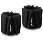 Poids d'exercice en silicone noir pour chevilles et poignets