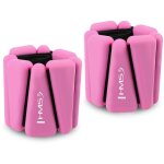 Poids d'exercice en silicone rose pour chevilles et poignets