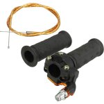 Poign�e d'acc�l�rateur de moto avec cble d'acc�l�rateur torsad�, adapt�e aux mini moto 47cc 49cc, pit ...