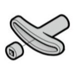 Poign�e int�rieure en t avec pi�ce d'�cartement hormann