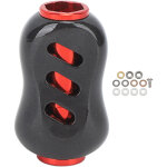 Poign�e de moulinet de p�che en fibre de carbone, pi�ce de rechange pour remplacement, noir et rouge. ...
