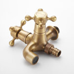 Poign�e de robinet en laiton antique multifonctionnel laundry bathroom wall mounted washing machine outdoor ...