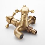 Poign�e de robinet en laiton antique multifonctionnel laundry bathroom wall mounted washing machine outdoor ...