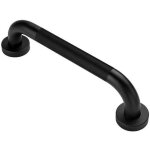 Poigne de scurit salle de bain 30 cm finition noir mat en acier inoxydable