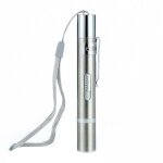 Pointeur laser cat 7 en 1, uv, indicateur led, r�glable, usb, argent