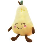 Poire mascotte en peluche 25 cm - coussin fruits mignon pour c�lins