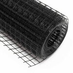 Le poisson qui jardine - 25 m de grillage  poules noir 12mm 1m de haut pour clapier, poulailler, volire ...