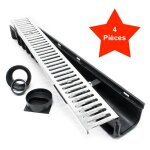 Le poisson qui jardine - 4 caniveaux 1 mètre avec grille de protection galvanisée max. 1, 5 tonne. - ... Le poisson qui jardine - 4 caniveaux 1 mètre avec grille de protection galvanisée max. 1, 5 tonne. - ...