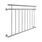 Le poisson qui jardine - balustrade de balcon, 128 cm x 90 cm en inox modèle 2 - acier Le poisson qui jardine - balustrade de balcon, 128 cm x 90 cm en inox modèle 2 - acier