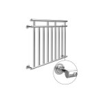 Le poisson qui jardine - balustrade de balcon, 128 cm x 90 cm en inox - acier