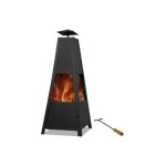 Le poisson qui jardine - brasro de jardin pyramide. idal terrasse. moderne et joli - noir