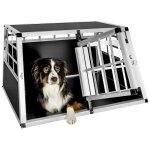 Le poisson qui jardine - cage double de transport solide en mtal et bois arrire droit pour chiens - ...