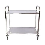 Le poisson qui jardine - chariot inox 150kg 2 tagres desserte  roulettes pour restaurant ou cuisine ...