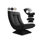 Le poisson qui jardine - fauteuil design et relax tissu noir. idal pour la relaxation et le bien - tre ...