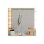 Le poisson qui jardine - porte - manteau blanc 1, 7m crochets droits, pied marbre Le poisson qui jardine - porte - manteau blanc 1, 7m crochets droits, pied marbre