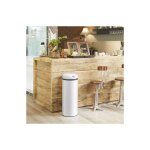 Le poisson qui jardine - poubelle automatique 40 l. blanche en inox couvercle rapide Le poisson qui jardine - poubelle automatique 40 l. blanche en inox couvercle rapide