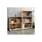 Le poisson qui jardine - set d'tagre 115 cm + 77 cm de haut colonne bibliothque couleur chne - chne ...
