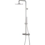 Pollini acqua design - colonne de douche ronde en acier aisi 316 avec mitigeur mcanique pollini jessy ...