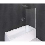Polysan - modular shower - pare - baignoire monobloc 100x150 cm, aluminium poli / verre transparent bms1 ... Polysan - modular shower - pare - baignoire monobloc 100x150 cm, aluminium poli / verre transparent bms1 ...