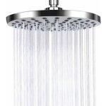 Pomme de douche anti calcaire, t�te de douche en acier inoxydable, pommeau de douche � effet pluie, pommeau ...