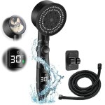 Pomme de douche �conome en eau, 5 modes �conomique pomme de douche, tuyau de 2 m pour pommeau de douche ...