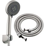 Pomme de douche haute pression, douche � �conomie d'eau pommeau de douche, 5 niveaux de r�glage, pommeau ...