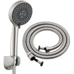 Pomme de douche haute pression, douche � �conomie d'eau pommeau de douche, 5 niveaux de r�glage, pommeau ...