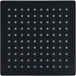 Pomme de douche pluie acier inoxydable 20x20 cm carr�e noir cfw162960