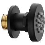 Pommeau de douche 2 pouces, jet latral de massage rond en laiton, douchette latrale rglable  fixation ...