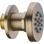 Pommeau de douche 2 pouces, jet latral de massage rond en laiton, douchette latrale rglable  fixation ...