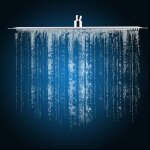 Pommeau de douche en acier inoxydable avec jet de plafond ultra - fin 16 pouces carr� de 40 cm