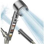 Pommeau de douche anti calcaire avec 15 �tapes filtre et avec tuyau 1, 5m pommeau douche �conomie deau ...