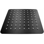 Pommeau de douche carre noir slim 20 en metal 85111926