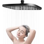 Pommeau de douche � effet pluie, 360 �, carr�, r�glable � 360 �, �conomiseur d'eau, t�te de douche � ...