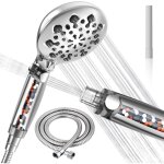 Pommeau de douche filtrant avec 2, 10 types de jets douchette, tuyau 1, 5m, haute pression, conomique, ...
