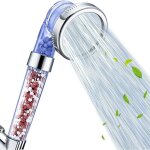 Pommeau de douche, filtre  conomie d'eau haute pression, avec interrupteur, 3 modes de fonction pommeau ...