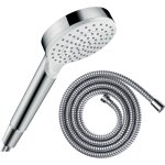 Hansgrohe - pommeau de douche crometta + flexible metaflex 160 cm chromé Hansgrohe - pommeau de douche crometta + flexible metaflex 160 cm chromé