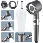 Pommeau de douche haute pression, douche salle de bain 4 modes réglable, anti calcaire douchette massant ... Pommeau de douche haute pression, douche salle de bain 4 modes réglable, anti calcaire douchette massant ...
